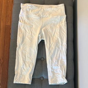 lululemon white leggings - size 8
